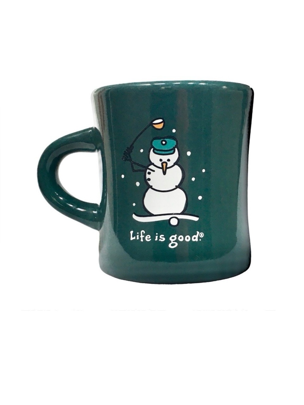 Life is Good Snow Golfer Classic Diner Style Mug | 12 oz